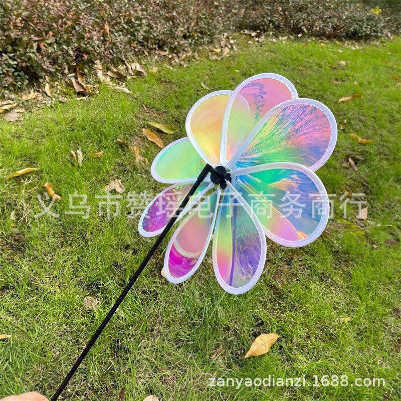 Chong chóng lấp lánh 8 cánh mẫu mới. tặng kèm 502 + chong chóng nhỏ + hướng dẫn ráp