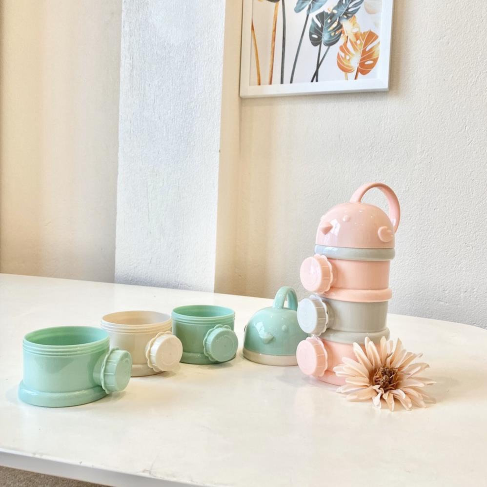 Bình chia sữa 3 ngăn EMMA KIDS - Hộp chia sữa, đựng đồ ăn dặm cho bé