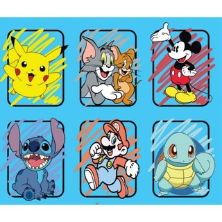 Hình ủi nhiệt, in áo. Hoạt hình Pokemon, Mario, Tom& Jerry, Mickey