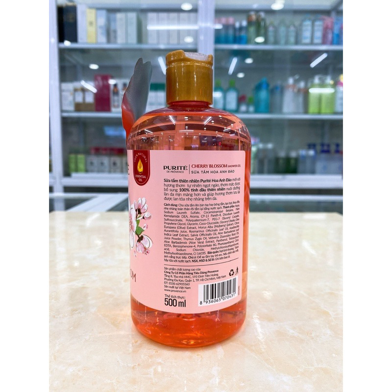 Sữa tắm giữ ẩm PURITE PROVENCE hương hoa thiên nhiên chính hãng công ty 500ml