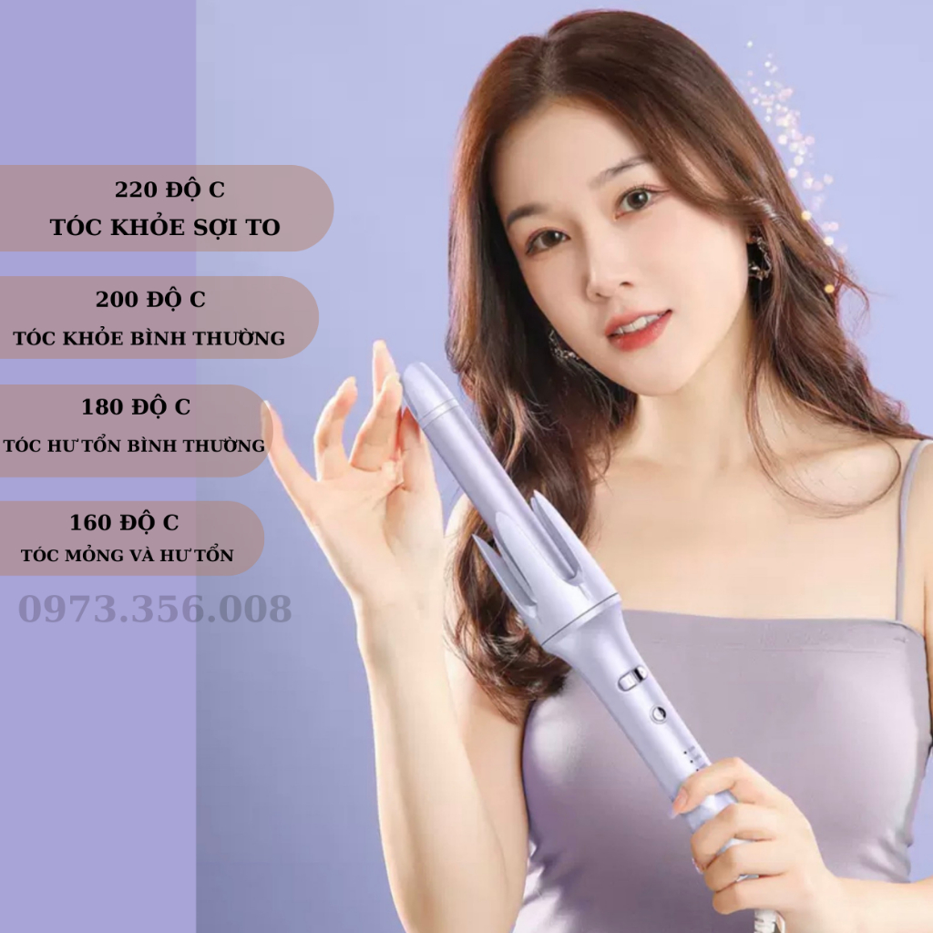 Máy Uốn Xoăn Tự Động PRO,Phiên Bản Mới Nhất,Size 28mm,Bảo Hành 6 Tháng