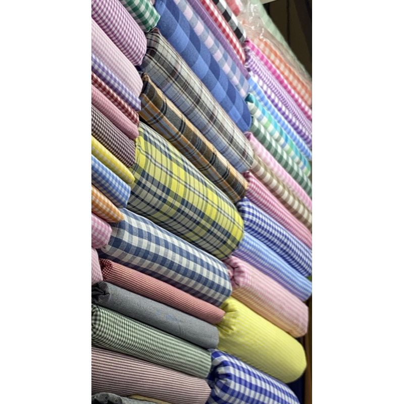Vải thô caro ( 100% cotton). Nhiều size caro. Nhiều màu. inbox shop chọn chọn size -màu. Khổ 1m45-1m5.Sỉ >20m.