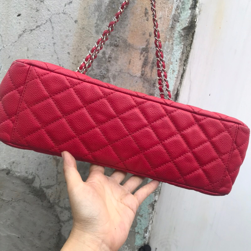 Túi si hàng si nhật s30 cm tình trạng 90% màu đỏ hồng cam