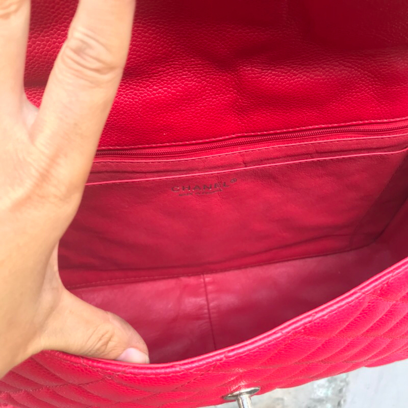 Túi si hàng si nhật s30 cm tình trạng 90% màu đỏ hồng cam