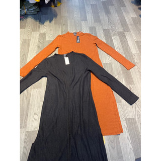 Áo khoác cardigan dáng dài chất len mỏng mềm vnxk