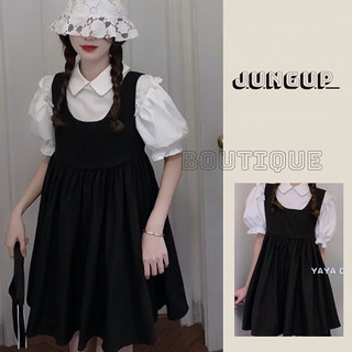 Sét váy rời tay bồng tiểu thư phong cách Hàn quốc