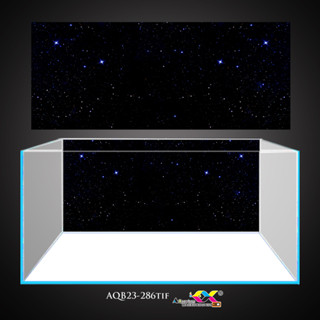 Tranh dán hồ cá 3d - phông nền bể cá mẫu bầu trời sao đêm siêu đẹp, keo sẵn trên bề mặt, in theo KT yêu cầu (AQB23-286)