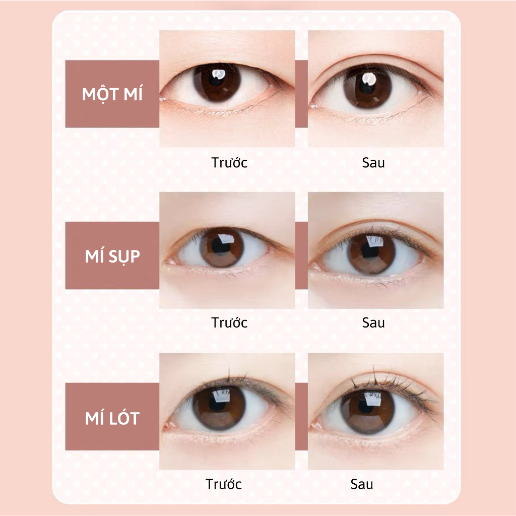 Kích Mí Dán Mí Lưới Siêu Mỏng Tàng Hình Cuộn 360 Miếng Sẵn Keo Dụng Cụ Đi Kèm