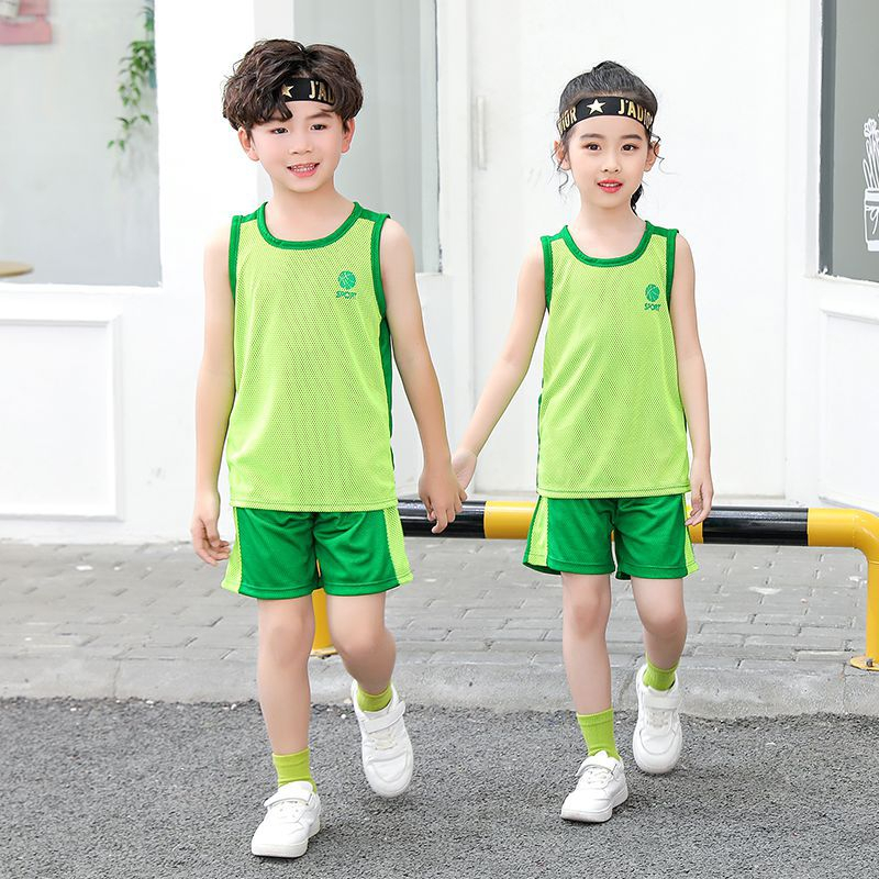 Bộ Ba Lỗ Bé Trai Bé Gái 20-50kg vải Lưới thoáng khí, Bộ Đồ Sát Nách Cho Bé Từ 4-15 Tuổi