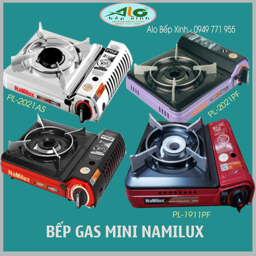 🌻 Bếp gas mini Namilux PL-2021AS / PL-2021PF / PL-1911PF / PL-2111AS - bếp ga mini chống cháy nổ - ALo Bếp xinh