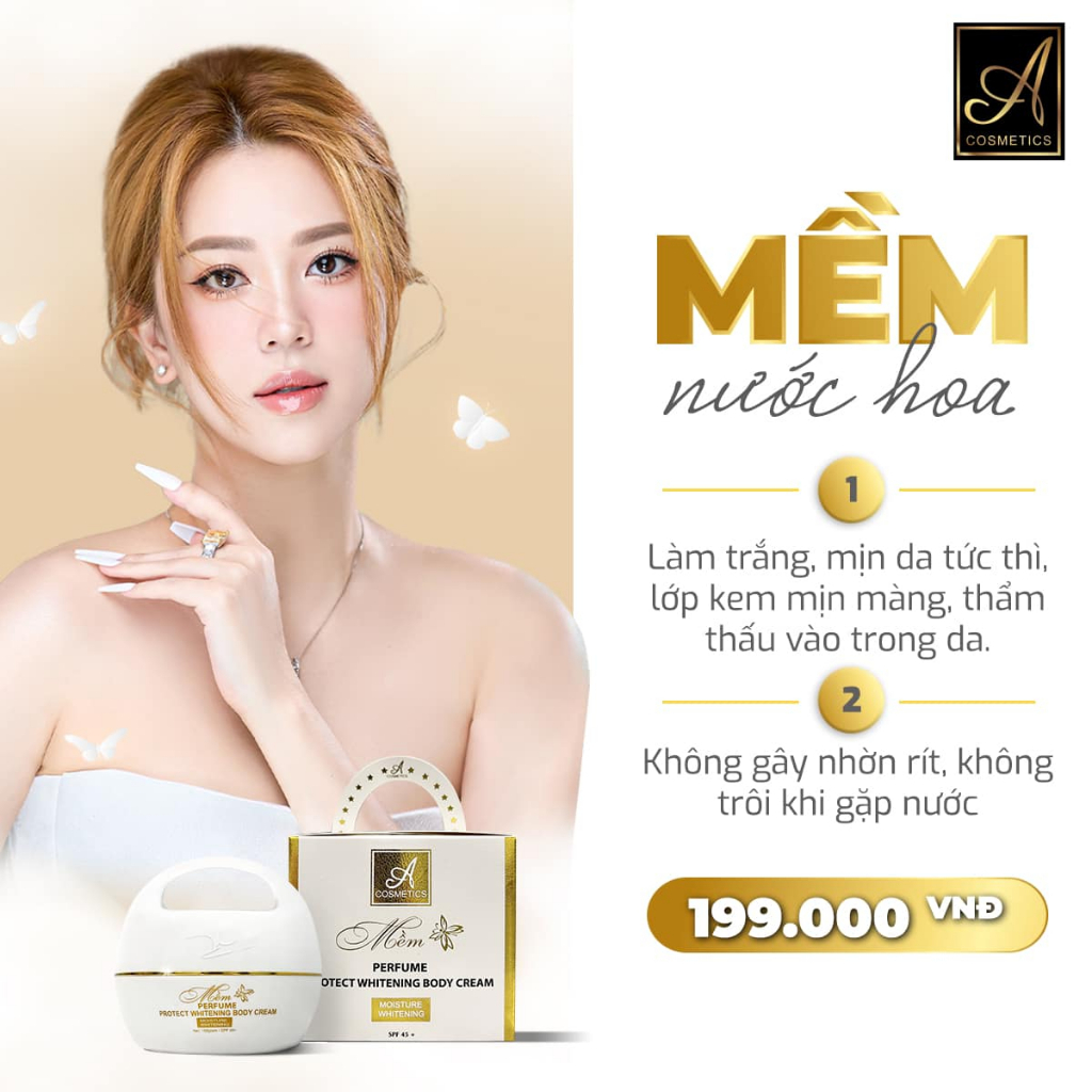 KEM BODY MỀM PHƯƠNG ANH A COSMETICS CHÍNH HÃNG