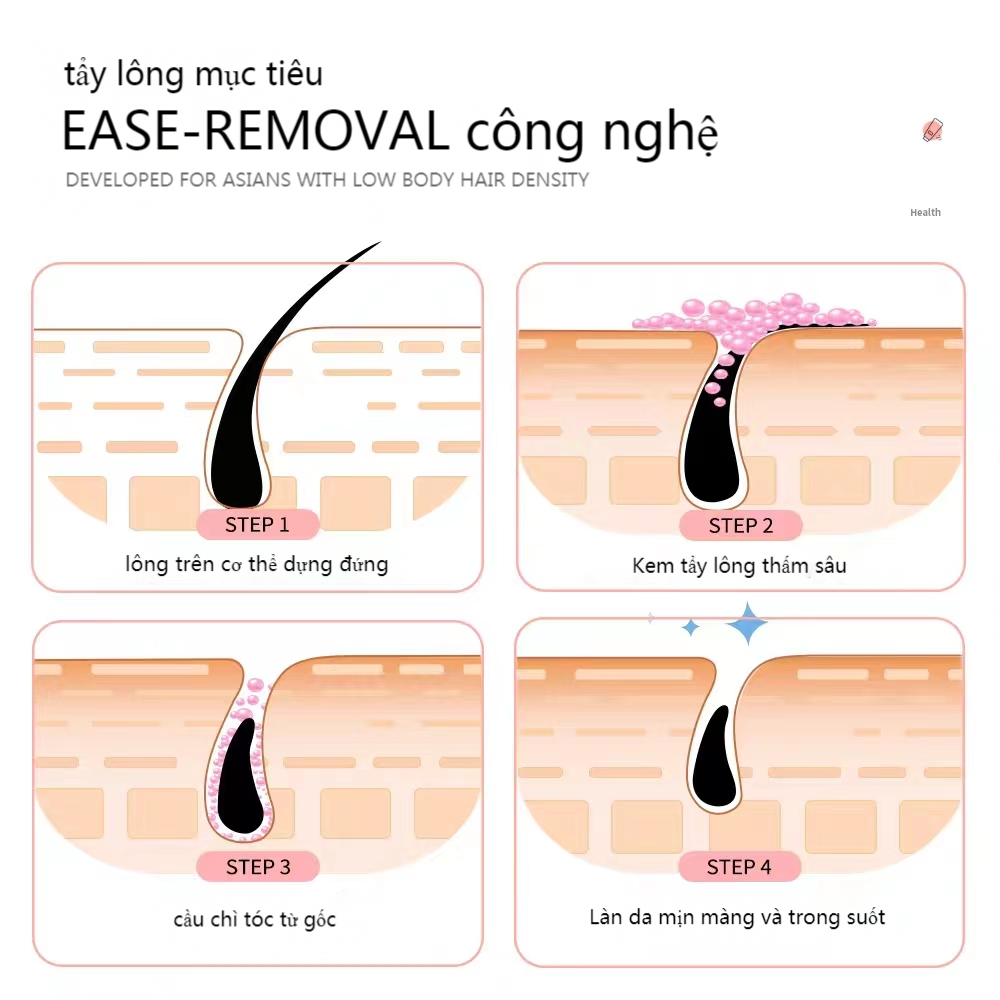 Kem tẩy lông nách/ gell tẩy lông tay và chân cho chị em