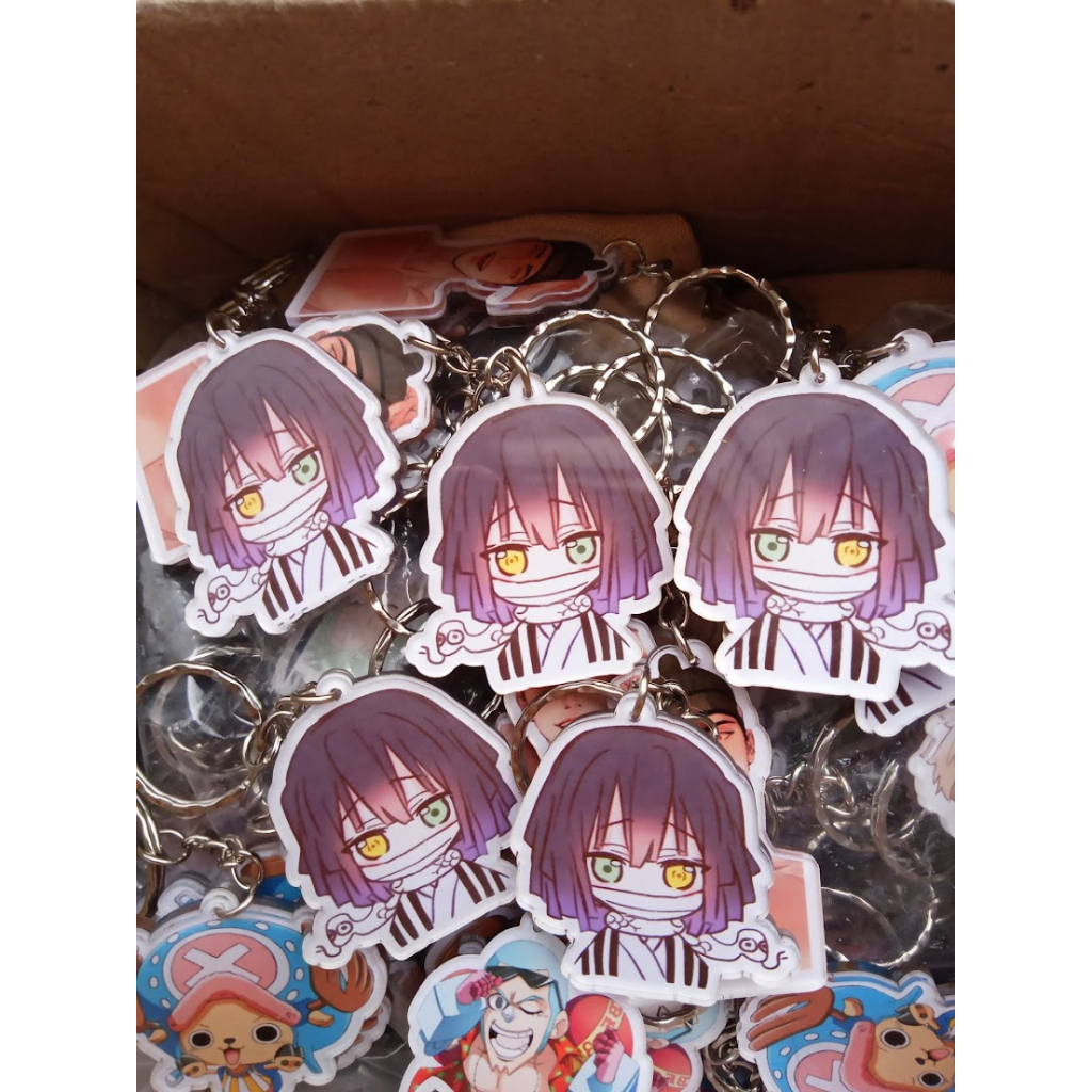 Móc khóa mica nhân vật Xà Trụ – Iguro Obanai