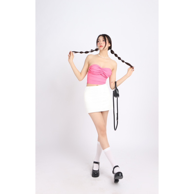 BARBIE TOP + MINI WRAP SKIRT Ebublio