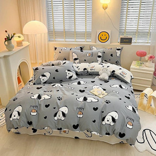 Set Ga Gối 3 Món Hình Chó Trắng