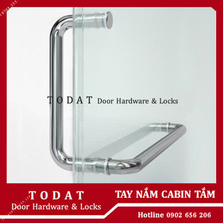 Tay nắm Cabin phòng tắm kính bằng inox 304