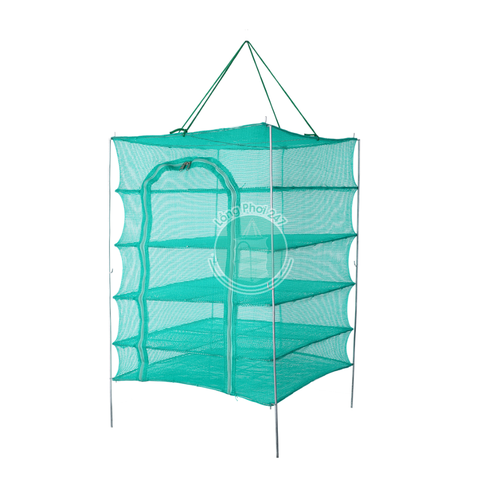 Lồng phơi khô 5 tầng 45x45x60cm Dùng phơi thực phẩm tránh côn trùng, chó mèo, tiện lợi nhà cửa – Hàng Việt Nam