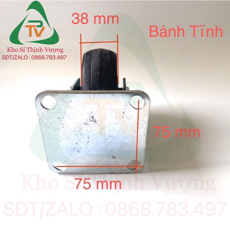 Bánh Xe Ca Su Đúc Chịu Tải Trọng Cao Tới 400 Kg