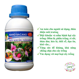 Nano bạc trị nấm, diệt khuẩn hại cây trồng 100ml