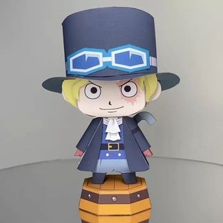 - mô hình giấy anime chibi sabo