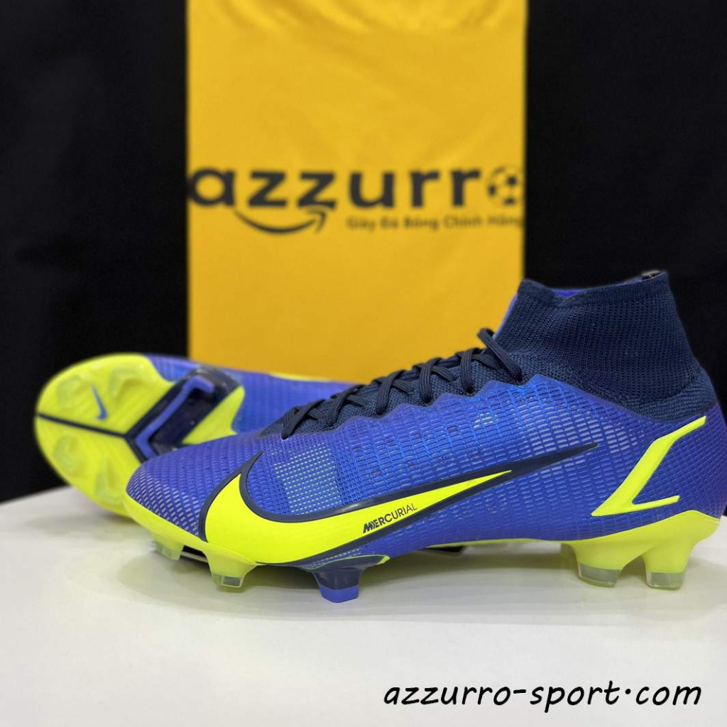 NIKE MERCURIAL SUPERFLY 8 ELITE FG - Giày Đá Bóng Sân Cỏ Tự Nhiên Chính Hãng - Tặng Kèm Túi Rút + Tất