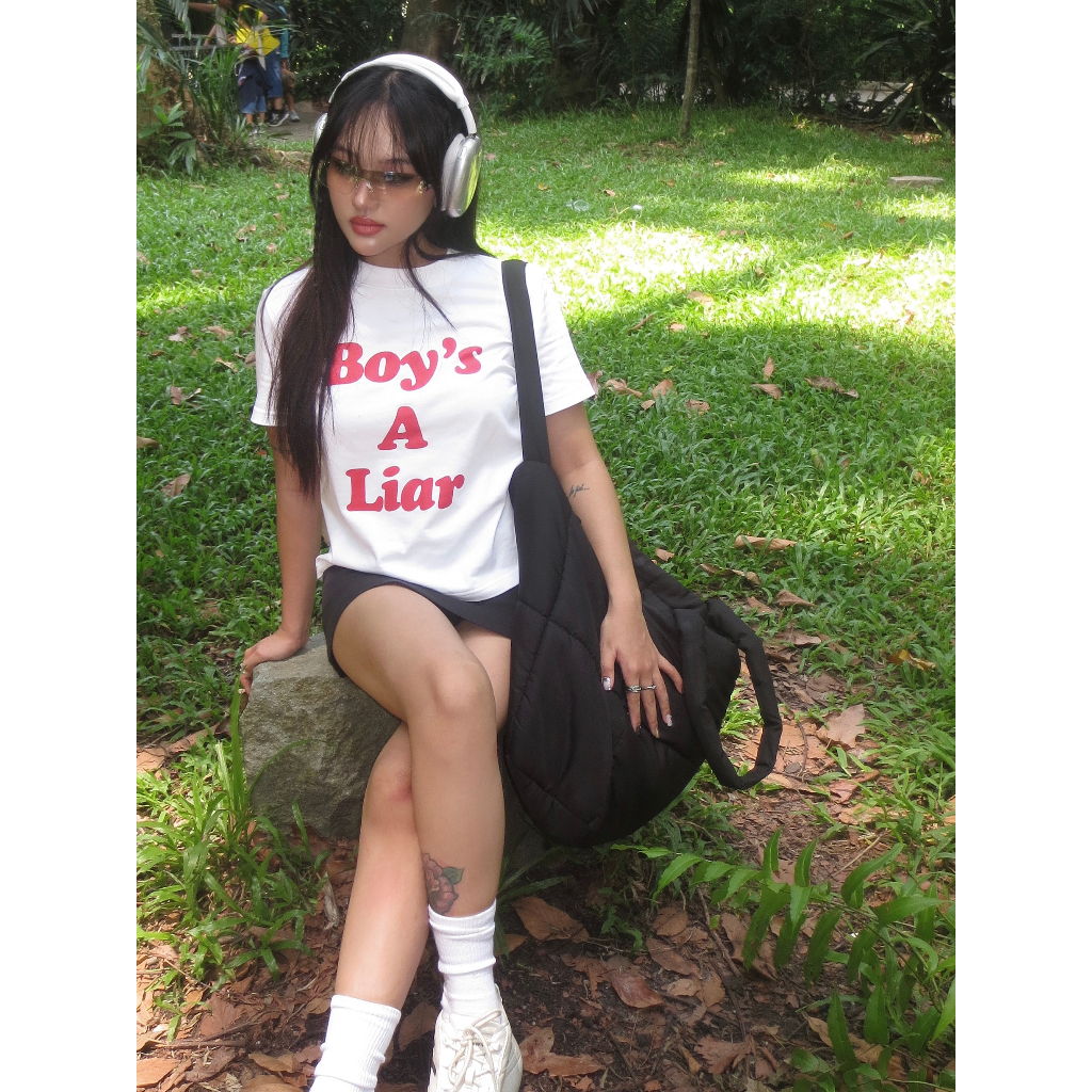 Áo thun tay ngắn | Áo thun baby tee BLUR BOY'S A LIAR