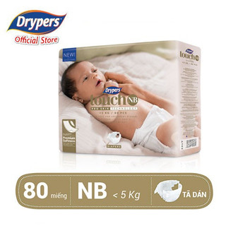 Tã dán drypers touch cực đại nb80/s70/m64