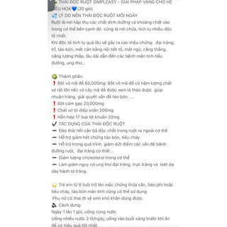 [Chính hãng] THẢI ĐỘC RUỘT SIMPLEASY