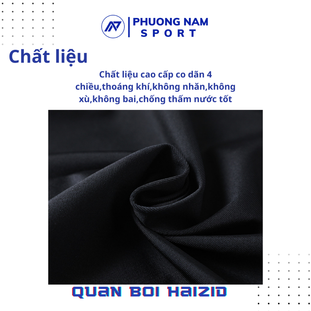 Đồ bơi nam dáng đùi, quần bơi nam 2 lớp chính hãng HAIZID kiểu dáng thể thao co giãn 4 chiều chống thấm tốt,nhanh khô