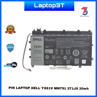 Pin Laptop Dell Latitude 7350 11.1V 30WH YX81V MN791 271J9 loại tốt chính hãng bảo hành 6 tháng