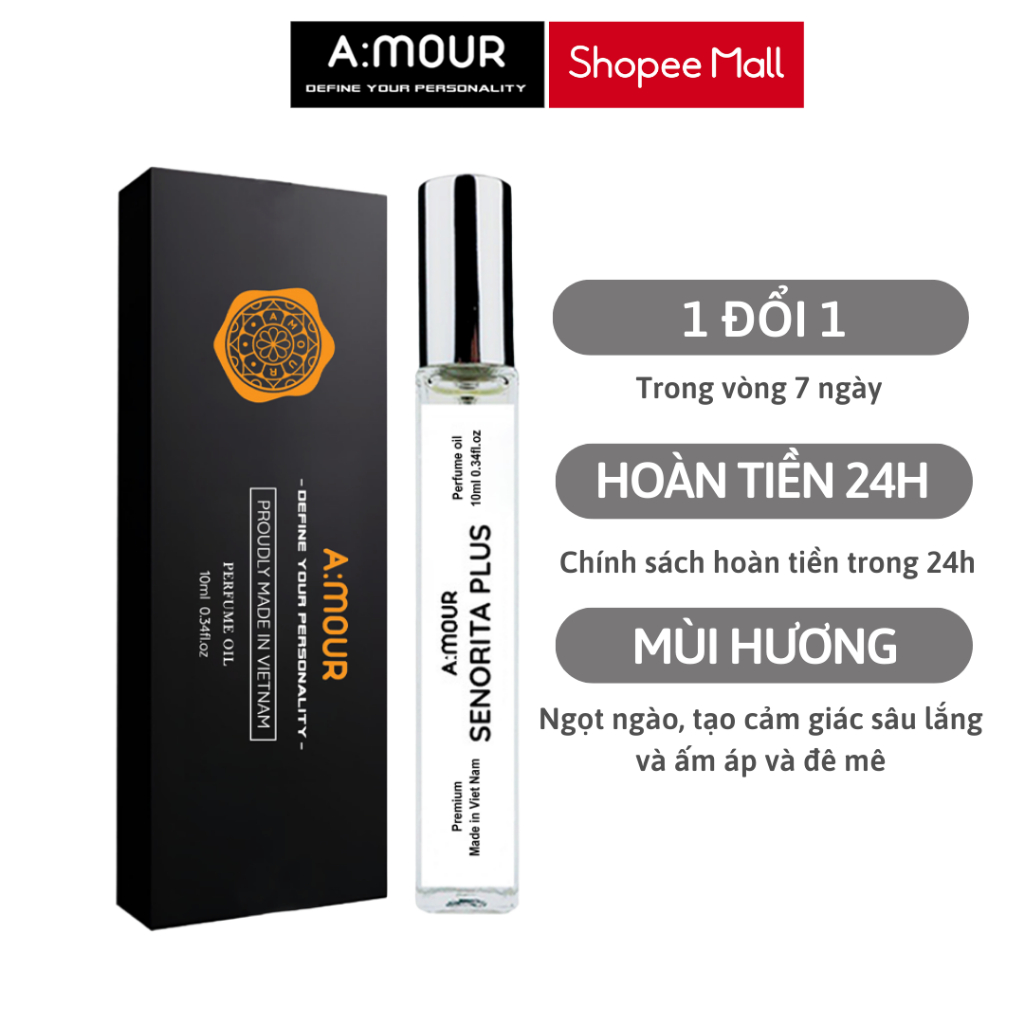 Tinh Dầu Nước Hoa Nữ Amour Good Girl Plus Nguyên Liệu Nhập Pháp Hương Thơm Mộc Mạc, Sang Trọng 10ml và 2ml - Dạng Xịt | BigBuy360 - bigbuy360.vn