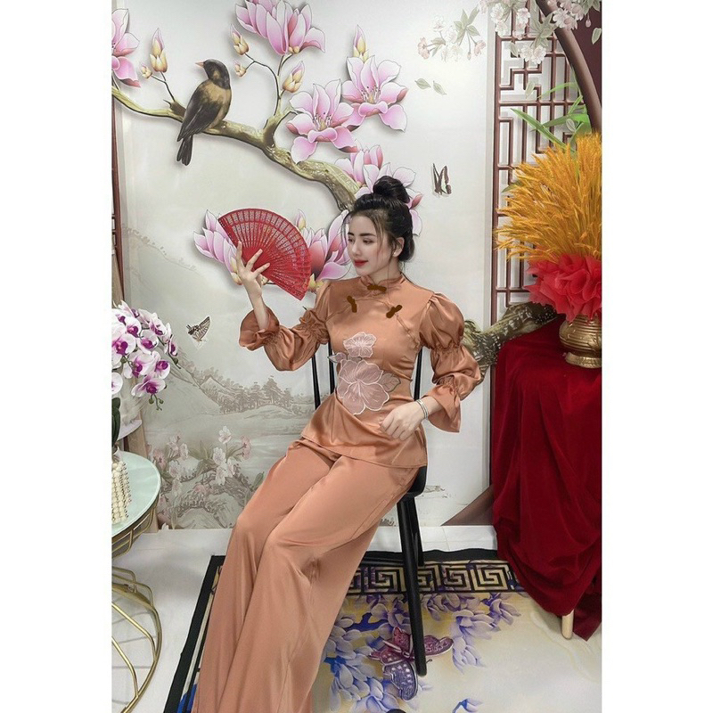 Sét lam thêu đi chùa bigsize 55kg-90kg🎀🎀