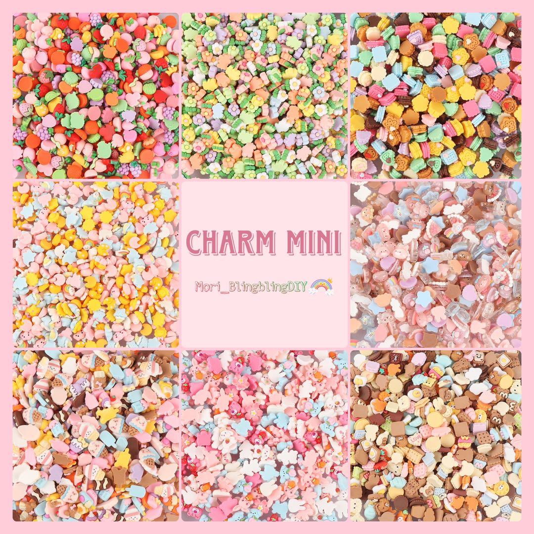 Set 50 Charm Mini 1Cm Nhiều Loại Dễ Thương