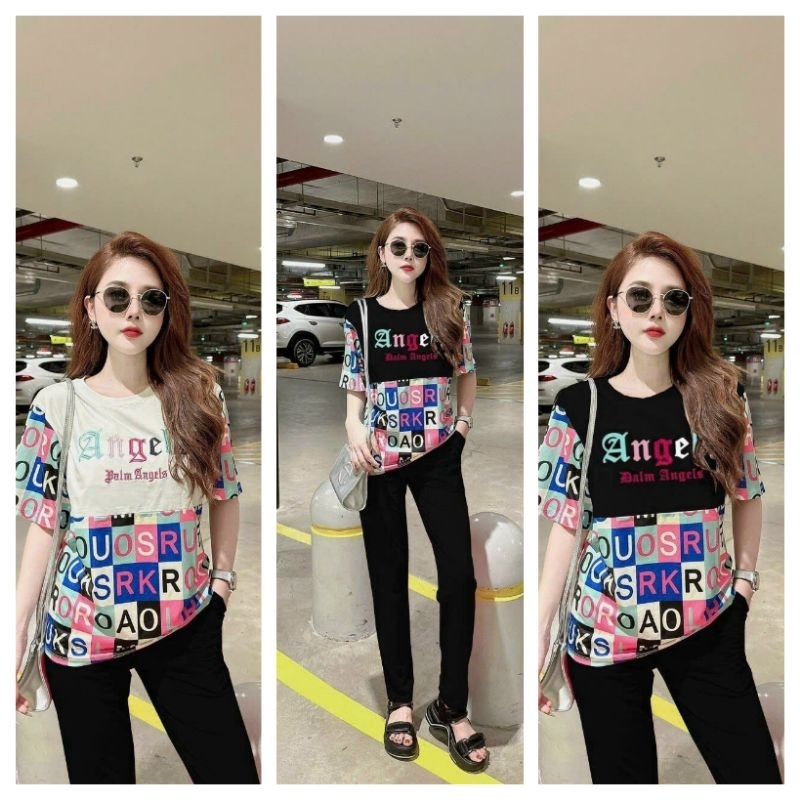 Sét đồ bộ nữ quần ống suông dài phối áo form rộng thêu chữ mẫu mới đẹp có bigsize, sét bộ đi chơi, đồ bộ mặc nhà cao cấp