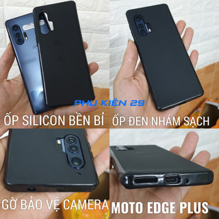 [Motorola Edge Plus/ Edge+] Ốp lưng silicon dẻo đen cao cấp Henyou