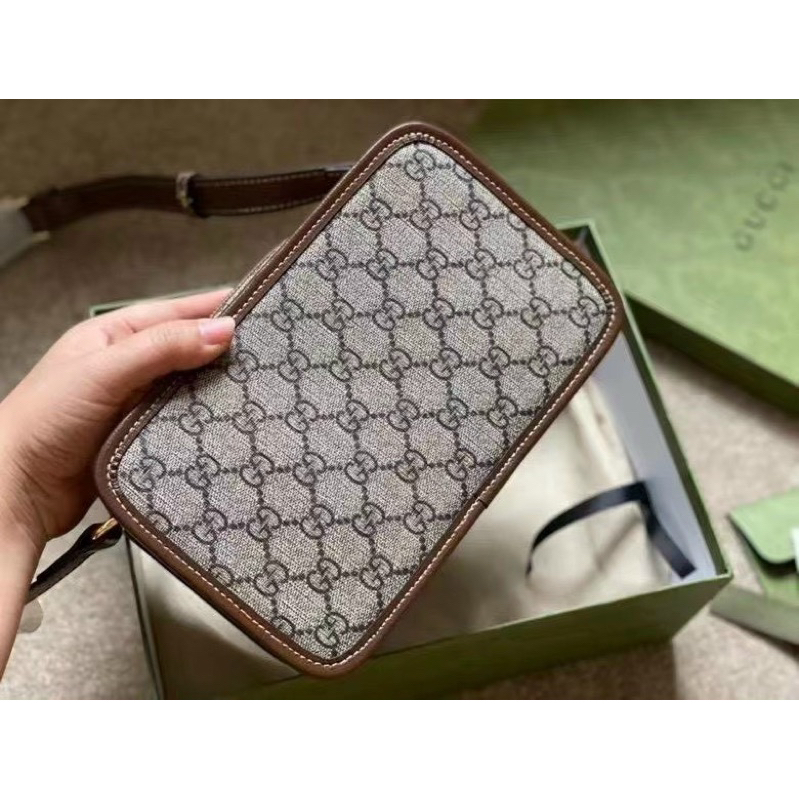 Túi đeo chéo nam nữ unisex full 2 box nam châm Horsebit ngang Smano bags hoả tốc