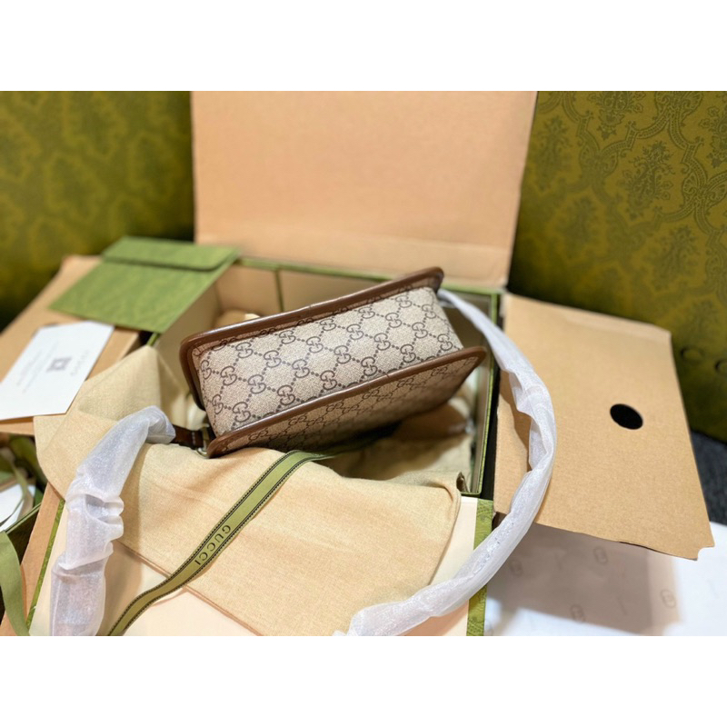 Túi đeo chéo nam nữ unisex full 2 box nam châm Horsebit ngang Smano bags hoả tốc