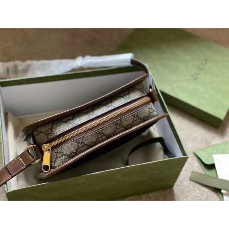 Túi đeo chéo nam nữ unisex full 2 box nam châm Horsebit ngang Smano bags hoả tốc