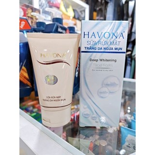 Sữa rửa mặt trắng da ngừa mụn havona 120ml