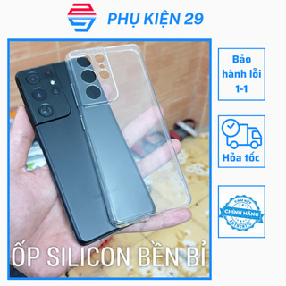 [Samsung S21/S21 Plus/S21 Ultra] Ốp lưng silicon dầy dẻo trong cao cấp Ultrathin bảo vệ Camera