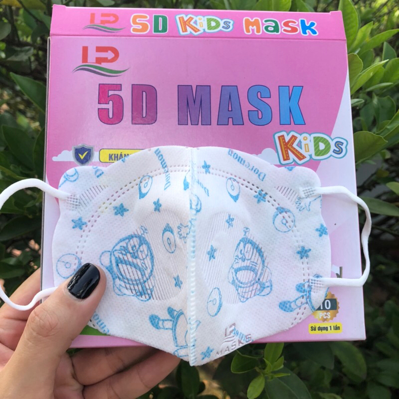 [ 10 Chiếc ] Khẩu Trang Trẻ Em 5D Mask 3 Lớp Kháng Khuẩn Lộc Phát