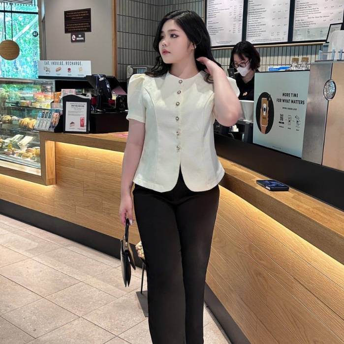 Áo kiểu Soda thiết kế bigsize dáng ngắn đủ size cho nàng duyên dáng thả dáng MIAH BIGSIZE