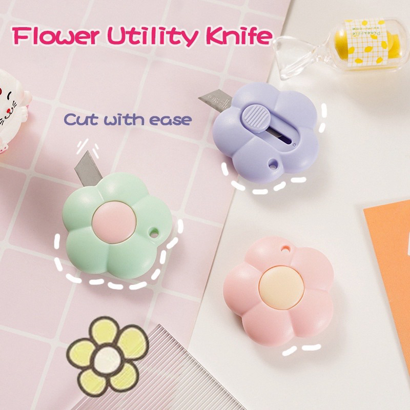 DAO DỌC GIẤY CỰ CUTE HÌNH BÔNG HOA