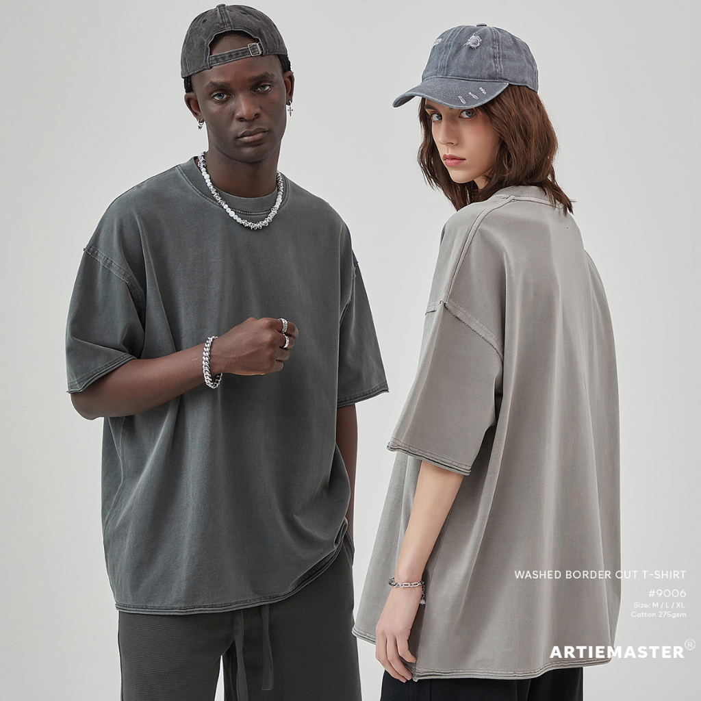 Áo Thun Trơn Rách Viền | ARTIE Washed Border Cut T-shirt | 3T Streetwear