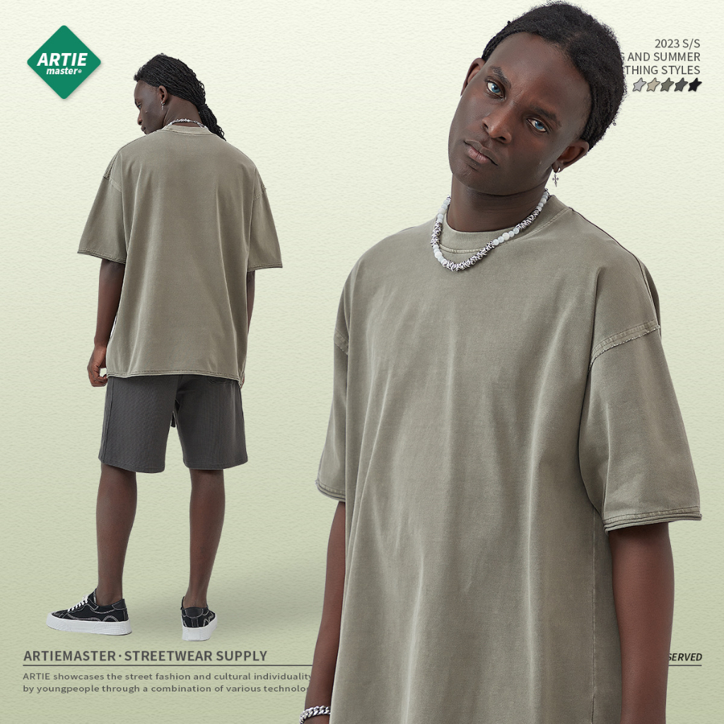 Áo Thun Trơn Rách Viền | ARTIE Washed Border Cut T-shirt | 3T Streetwear