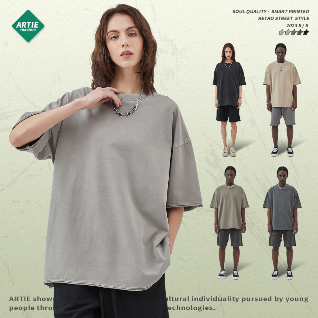 Áo Thun Trơn Rách Viền | ARTIE Washed Border Cut T-shirt | 3T Streetwear