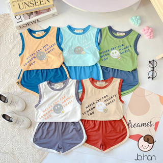 Đồ bộ MINKY MOM cho bé trai bé gái ba lỗ thun lạnh phối màu, bộ quần áo trẻ em 3 lỗ mặc nhà 2 3 4 5 tuổi BS010