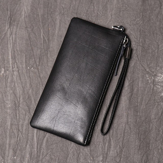Ví cầm tay da thật siêu mỏng [unisex]