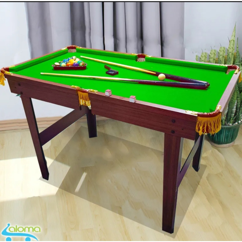 TRÒ CHƠI GIẢI TRÍ MÙA HÈ- BÀN BI A CỠ LỚN MẶT PHỦ NỈ ĐỎ VÀ XANH 142x76x85cm - DỄ DÀNG LẮP ĐẶT Ở BẤT CỨ ĐÂU