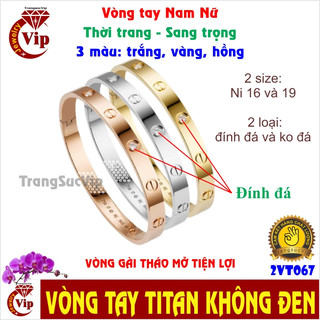 VÒNG TAY Nam Nữ Titan Vàng, Hồng, Trắng | Lắc Tay Thời Trang Đẹp - Vt067V